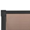 vidaXL Door Canopy Black Polycarbonate, ABS, Aluminum 60.0 x 35.4 in