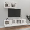 vidaXL TV Cabinet Set Set of 3 White Engineered wood Medium