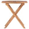 vidaXL Outdoor Table Fine sanded teak Solid Teak wood Small Foldable
