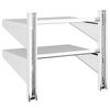 vidaXL Wall Shelf Silver Stainless Steel Standard Wall Mounting