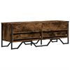 vidaXL TV Cabinet Smoked oak Engineered wood, metal Medium TV Cabinet