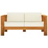 vidaXL Wooden Lounge Set Cream White Solid Acacia Wood Large Seats Lots