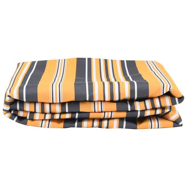 vidaXL Awning Replacement Fabric yellow and gray 10 x 1.6 m fabric