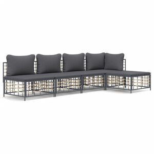 vidaXL Garden Lounge Set Anthracite