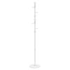 vidaXL Coat Stand White Powder-coated iron, Marble 69.3 in Coat Stand