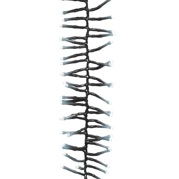 vidaXL LED Cluster String Cool White, Dark Green PVC, Copper 75.6 ft long