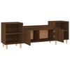 vidaXL TV Cabinet Brown Oak Engineered wood Large Storage TV Cabinet