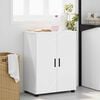 vidaXL Bathroom Cabinet with Storage White 23.62 x 13.78 x 31.50 in