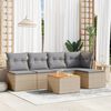 vidaXL Garden Sofa Set Mix beige, Light grey