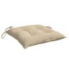 vidaXL Chair Cushion Set of 4 Beige Oxford fabric (100% polyester)