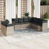 vidaXL Garden Sofa Set Light grey and dark grey