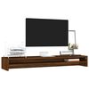 vidaXL Monitor Stand Brown Oak 39.4"x9.4"x5.1" Engineered Wood