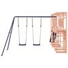 vidaXL Outdoor Playset Wooden, Blue Sturdy Douglas wood, Polypropylene (PP)