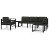 vidaXL Middle Sofa Anthracite Aluminum Medium Modular Middle Sofa