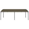 vidaXL Sunshade Awning Taupe Powder-coated steel, fabric (100% polyester)