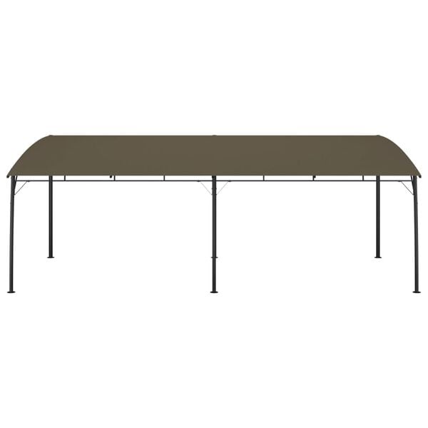 vidaXL Sunshade Awning Taupe Powder-coated steel, fabric (100% polyester)
