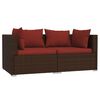 vidaXL Garden Lounge Set Brown, Cinnamon Red