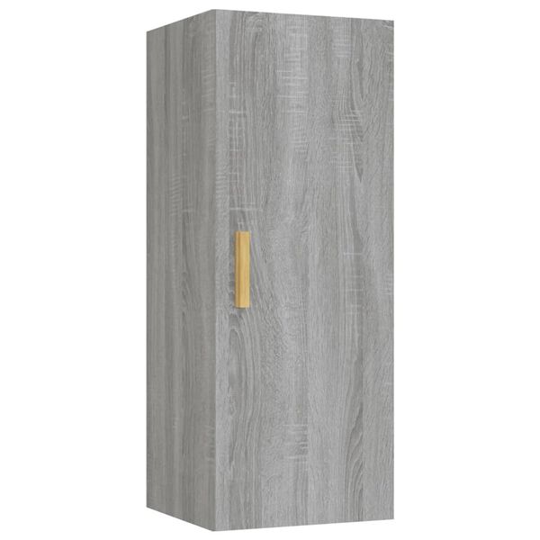 vidaXL Wall Cabinet Grey sonoma Engineered Wood Medium Wall Cabinet