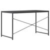 vidaXL Computer Desk Black Engineered wood and Powder-Coated Steel Medium