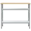 vidaXL Work Table Gray 100 x 55 x 85 cm Steel and Engineered Wood