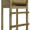 vidaXL Play Tower Natural Pine Treated Pine Wood Standard Durable