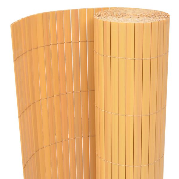 vidaXL Garden Fence Yellow 59.06 x 118.11 in PVC
