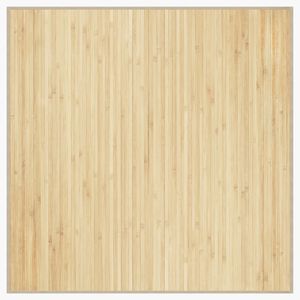 vidaXL Rug Light natural Bamboo, Polypropylene 39.4 x 39.4 in