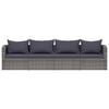 vidaXL Garden Sofa Set Set of 4 Grey