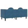 vidaXL Sofa Blue Velvet (100% polyester), plywood, solid wood 2-Seater