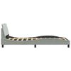 vidaXL Bed Frame Light grey