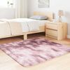 vidaXL Shaggy Rug Dusty Pink 100% Polyester 47.2 x 47.2 in Shaggy Rug