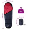 vidaXL Mummy Sleeping Bag for Adults Camping 3 Seasons