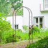 Nature Garden Arch Black Epoxy lacquered galvanized steel Large