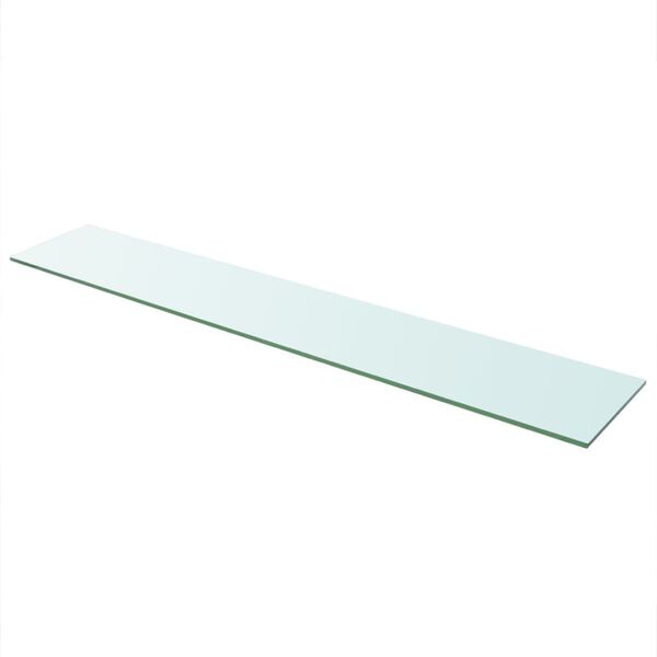 vidaXL Glass Panel Clear Tempered Glass 43.3 x 7.9 in Durable