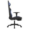vidaXL Gaming Chair Black and Blue