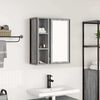 vidaXL Bathroom Wall Cabinet Gray Sonoma Engineered wood, steel