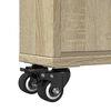 vidaXL Narrow Storage Trolley Sonoma Oak Engineered Wood Narrow