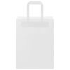 vidaXL Paper Bags 50 pcs with Handles White 21x11x28 cm