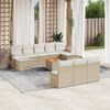 vidaXL Garden Sofa Set Beige PE rattan Various sizes Modular