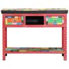 vidaXL Console Table Multicolour 100 x 30 x 75 cm Solid Mango wood