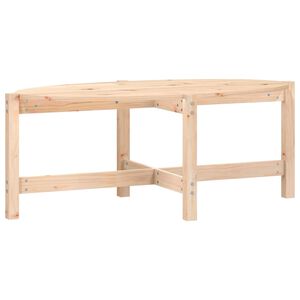 vidaXL Coffee Table Natural Wood Solid Pine Wood Medium Durable