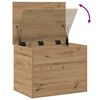 vidaXL Storage Box with Storage Artisan oak 23.62 x 16.54 x 18.11 in