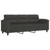 vidaXL 4 Piece Sofa Set with Pillows Dark Gray Microfiber Fabric