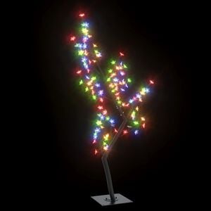 vidaXL Christmas Tree Black, Colorful Plastic, Metal 4 ft Christmas Tree
