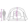 vidaXL Family Tent Cabin 6-Person Green Waterproof