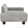 vidaXL Dog Bed Light grey Velvet (100% polyester), solid pine wood, plastic