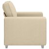 vidaXL Sofa Cream 39.37 x 30.31 x 32.28 in Fabric