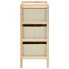 vidaXL Storage Rack Set of 2 Beige Cedar wood and Polypropylene fabric