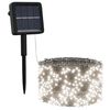 vidaXL Solar Fairy Light Set of 5 Cold White Plastic Lights