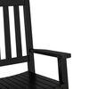 vidaXL Rocking Chair Black Poplar wood Medium-sized Durable